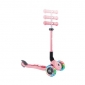 Самокат GLOBBER серии JUNIOR FOLDABLE FANTASY LIGHTS паст-розовый с цветами, до 50кг,2+,3 колеса - lebebe-boutique - 9