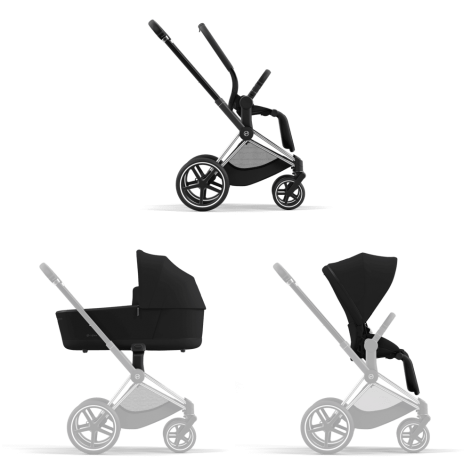 Шасси Priam & каркас Chrome Black - lebebe-boutique - 8