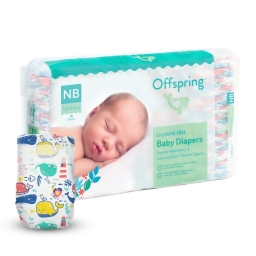 Подгузники Offspring® размер NB, до 4 кг, 56 шт.