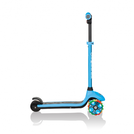 Электросамокат GLOBBER серии E-MOTION 4 голубой, колеса с подсветкой, 50кг, 6+, 3 колеса - lebebe-boutique - 5