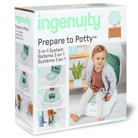 Горшок-подставка 3 в 1 Ingenuity Prepare to Potty - lebebe-boutique - 4