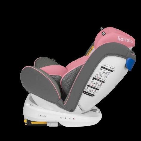 Детское автокресло Lionelo BASTIAAN PINK BABY  (white base) - lebebe-boutique - 3
