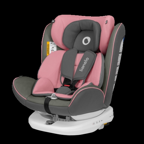 Детское автокресло Lionelo BASTIAAN PINK BABY  (white base)