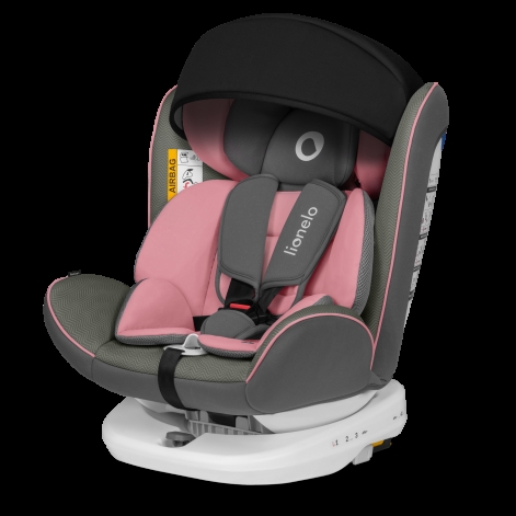Детское автокресло Lionelo BASTIAAN PINK BABY  (white base) - lebebe-boutique - 4
