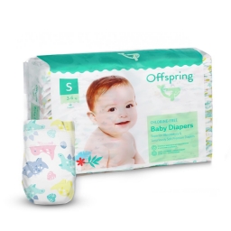 Подгузники Offspring® размер S, 3-6 кг, 48 шт, Диноленд