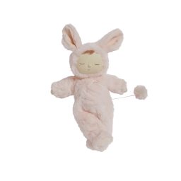 М’яка лялька Olli Ella Lullaby Cozy Dinkum: Кролик Моппет із колисковою (рожевий)