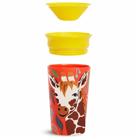 Чашка непроливная Munchkin "Miracle 360 WildLove Giraffe", 266 мл - lebebe-boutique - 5