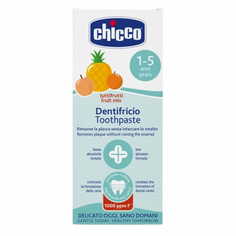 Зубна паста Chicco "Тутті-Фрутті", з фтором, 50 мл - lebebe-boutique - 2