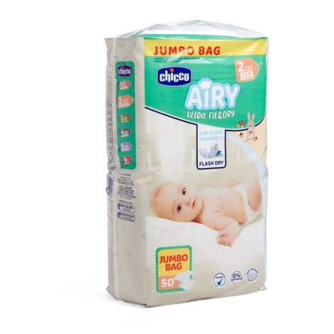 Підгузки Chicco Airy, 3-6 кг, 50 шт.