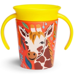 Чашка непроливная Munchkin "Miracle 360 WildLove Giraffe", 177 мл