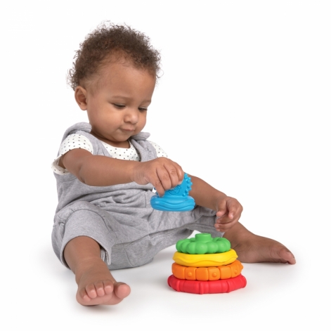 Іграшка-пірамідка Baby Einstein "Stack & Teethe" - lebebe-boutique - 2
