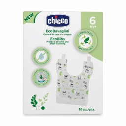 Слинявчики одноразові Chicco Eco Bibs, 36 шт.