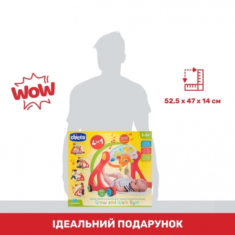 Ігровий розвиваючий центр 4 в 1 Chicco "Grow And Walk" - lebebe-boutique - 9