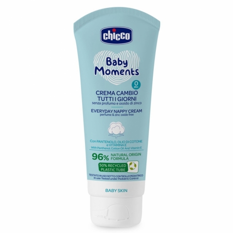 Крем захисний під підгузок з пантенолом Chicco Baby Moments, 100 мл