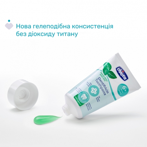 Зубна паста Chicco "Солодка м'ята", з фтором, від 6 років., 50 мл - lebebe-boutique - 4