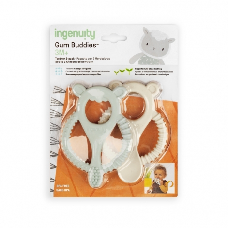 Прорізувач для зубів Ingenuity "Gum Buddies", 2 шт. - lebebe-boutique - 3