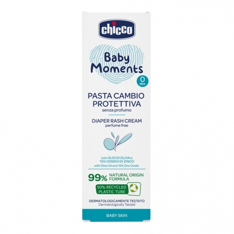 Крем захисний під підгузок з цинком та пантенолом Chicco Baby Moments, 100 мл - lebebe-boutique - 2