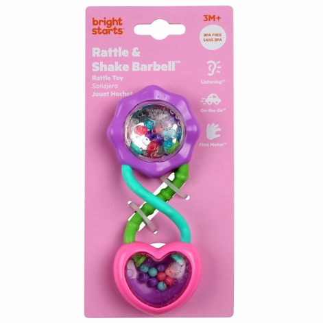 Брязкальце Bright Starts "Rattle and Shake Barbell" - lebebe-boutique - 5