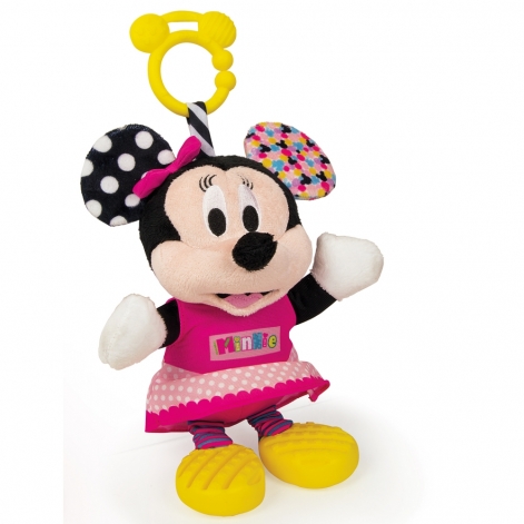 Мягкая игрушка на коляску Clementoni "Baby Minnie", серия "Disney Baby" - lebebe-boutique - 3