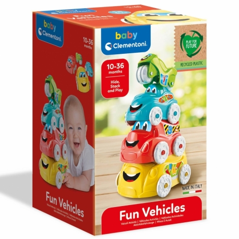 Игрушка-пирамидка Clementoni "Fun Vehicles" - lebebe-boutique - 9