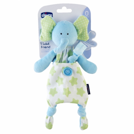 Іграшка з кліпсою для пустушки Chicco Elephant - lebebe-boutique - 2