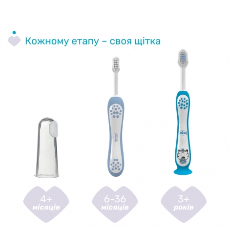 Зубна щітка Chicco для перших зубів, 6-36 міс. - lebebe-boutique - 6