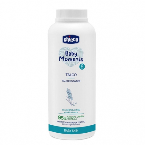 Тальк защитный с рисовым крахмалом Chicco Baby Moments, 150 г