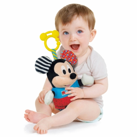 М'яка іграшка на коляску Clementoni "Baby Mickey", серія "Disney Baby" - lebebe-boutique - 2