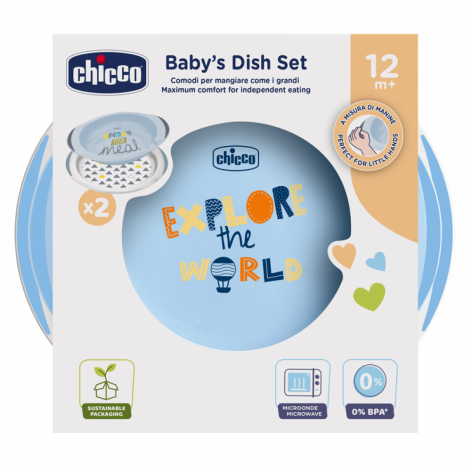 Набор тарелок Chicco Easy Feeding New, 12м+, 2 шт. - lebebe-boutique - 6