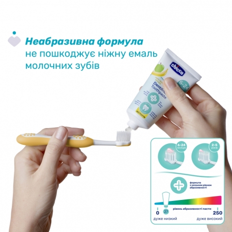 Зубна паста Chicco "Яблуко-Банан", 6-24 міс., 50 мл - lebebe-boutique - 3