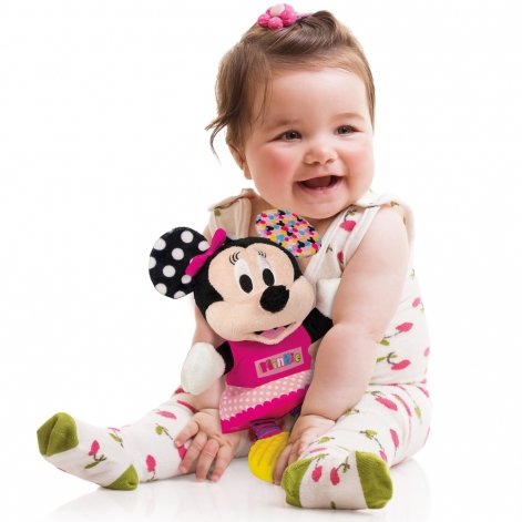 М'яка іграшка на коляску Clementoni "Baby Minnie", серія "Disney Baby" - lebebe-boutique - 2
