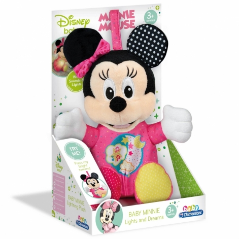 Мягкая игрушка-ночник Clementoni "Baby Minnie", серия "Disney Baby" - lebebe-boutique - 5