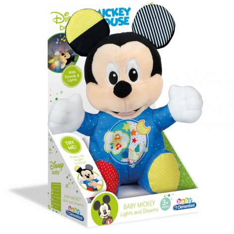 Мягкая игрушка-ночник Clementoni "Baby Mickey", серия "Disney Baby" - lebebe-boutique - 5