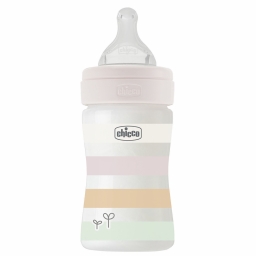 Пляшечка пластик Chicco Well-Being Colors, 150мл, соска силікон, 0м+