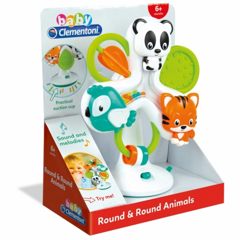 Игрушка на присоске Clementoni "Round & Round Animals" - lebebe-boutique - 4