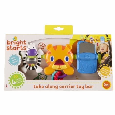 Іграшка на автокрісло Bright Starts "Take Along Tiger Carrier" - lebebe-boutique - 5