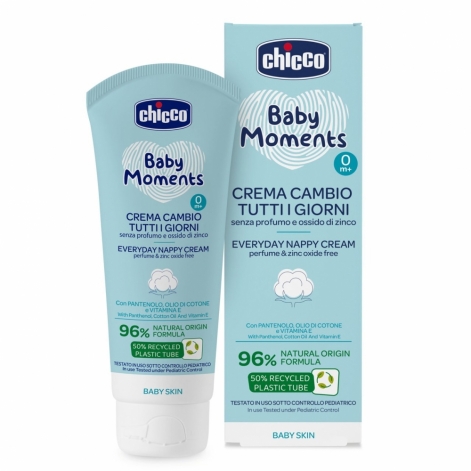 Крем захисний під підгузок з пантенолом Chicco Baby Moments, 100 мл - lebebe-boutique - 3