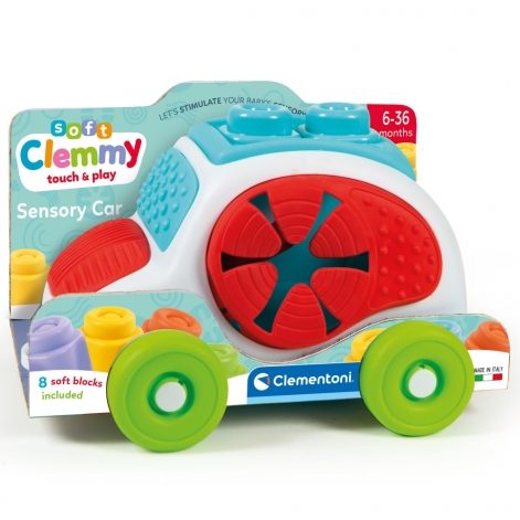 Машинка с конструктором Clementoni "Sensory Car", серия "Soft Clemmy", 8 деталей - lebebe-boutique - 10