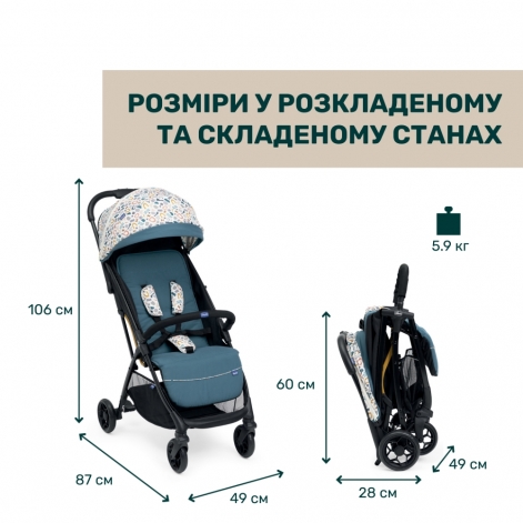 Прогулянкова коляска Chicco Glee - lebebe-boutique - 4