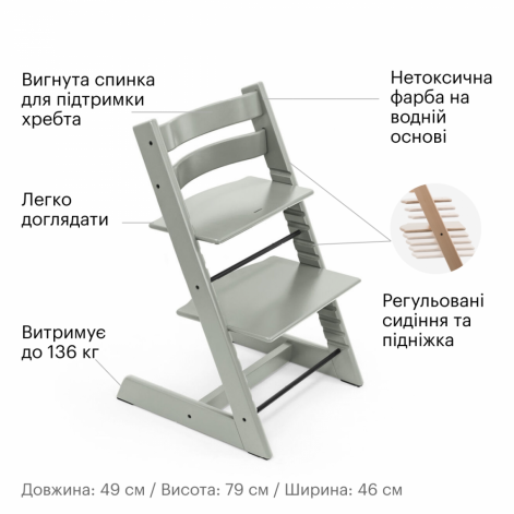 Стільчик Stokke Tripp Trapp - lebebe-boutique - 6