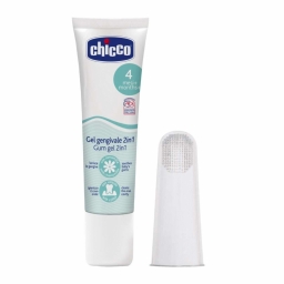 Набір Chicco My First Toothbrush Set: зубна щітка-масажер і гель