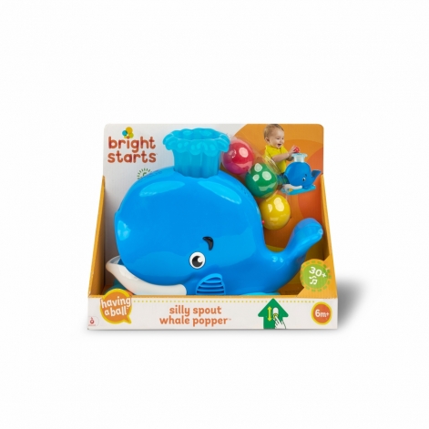 Игрушка музыкальная Bright Starts "Silly Spout Whale Popper" - lebebe-boutique - 3