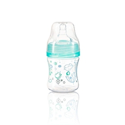 Пляшка антиколікова з широким отвором (Блакитний) 120 мл. (0+) "BabyOno"