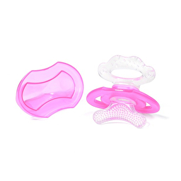 Прорізувач для зубів силіконовий охолоджуючий "Перші зубки" (Рожевий) "BabyOno"
