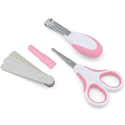 Nuvita Набір по догляду за дитиною 0м+ Рожевий Безпечні ножиці з акс. NV1138COOLPINK
