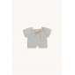 Короткий комбінезон GOMMU MICRO STRIPES Блакитний/Пісочний