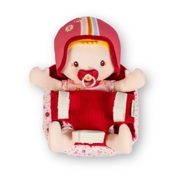 Мягкая кукла Lilliputiens Лина с велосипедным сиденьем (83633)