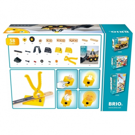 Конструктор BRIO Builder Погрузчик Volvo (34598) - lebebe-boutique - 2