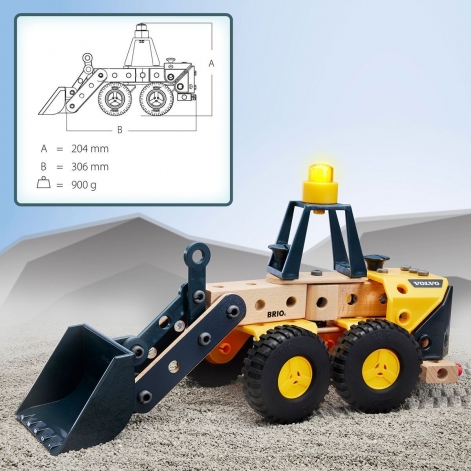 Конструктор BRIO Builder Погрузчик Volvo (34598) - lebebe-boutique - 5