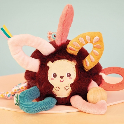 Іграшка з розвиваючими кільцями Lilliputiens Їжак Леон (83631) - lebebe-boutique - 3
